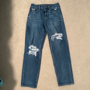 american eagle mom straight jeans